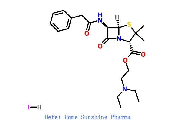 benzilpenicilin dietilaminoetil ester hidrojodid CAS 808-71-9
