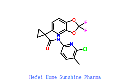 N- (6-kloro-5-metilpiridin-2-il) -1- (2,2-difluorobenzo [d] [1,3] dioksol-5-il) ciklopropan-1-karboksamid CAS 936727-68-3
