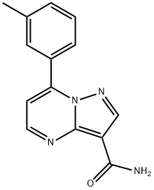 Pyrazolo[1,5-a]pirimidin-3-karboksamid, 7-(3-metilfenil)- CAS 125079-83-6