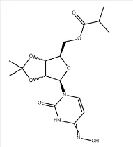 ((3aR,4R,6R,6aR)-6-(4-(hidroksiamino)-2-oksopirimidin-1(2H)-il)-2,{{11 }}dimetiltetrahidrofuro[3,4-d][1,3]dioksol-4-il)metil izobutirat CAS 2346620-55-9