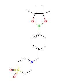 4-[4-(4,4,5,5-tetrametil[1,3,2]dioksaborolan-2-il)benzil]tiomorfolin 1,1-dioksid CAS 1092563-25-1